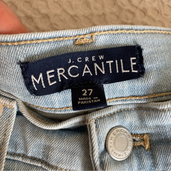 J Crew Highest Waist Light Wash Cropped Jeans - Picture 3 of 6